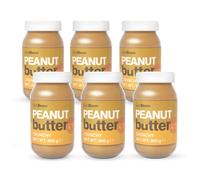 Mantequilla de cacahuete natural GymBeam, proteica, sin azúcar añadido, rica en grasas saludables, de gran sabor y textura cremosa, ideal para platos dulces y salados, crujiente, 6 x 900 g