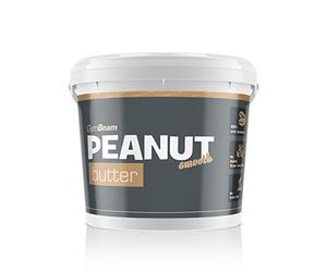 Mantequilla de cacahuete natural GymBeam, proteica, sin azúcar añadido, rica en grasas saludables, de gran sabor y textura cremosa, ideal para platos dulces y salados, Liso, 900 g