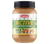 Mantequilla de maní Active, mezcla de nueces Crunchy 470 g Primavika