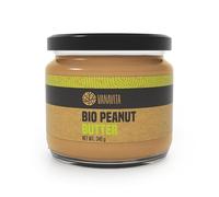 Mantequilla de Maní Orgánica VanaVita: Crema de Maní Natural y Proteica, Sin Aditivos, Rica en Proteínas y Grasas Saludables, Sabor Delicioso, Liso, 340 g
