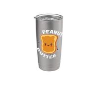 Mantequilla de maní y jalea a juego pareja divertida fresca para él Vaso térmico de acero inoxidable de doble pared
