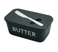 Mantequillera Con Tapa, Organizador Con Práctico Soporte De Acero Inoxidable For Espátula, Bandeja Ligera De Polipropileno for Mantequilla, Ideal for Una Cocina Ordenada.(Green)