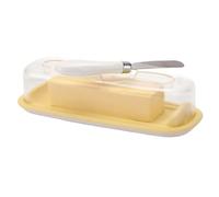 Mantequillero - Recipiente Refrigerador Para Mantequilla - Con Portacuchillos y Conservador de Queso Transparente para Conservación en Cocina Hogar y Doméstica