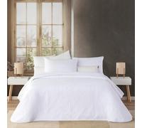 Manterol Colcha bouti blanca con motivos étnicos cama 135cm
