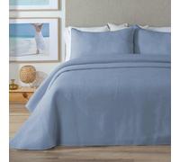 Manterol Colcha bouti nido de abeja azul cama 150/160cm
