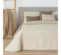 Manterol Colcha bouti nido de abeja beige cama 135/140cm