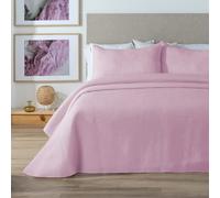Manterol Colcha bouti nido de abeja rosa cama 90/105cm