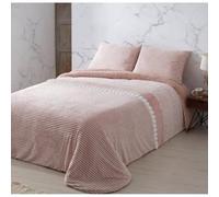 Manterol Edredón Comforter con Borreguillo Doko 071 Rosal Nude 14, (Cama 180)