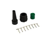 MANTES Conector de Bayoneta Hembra de 8 Pines Verde 12V para Remolque Clavija Derecha de Repuesto para Piloto Trasero de Camión Comercial y Plataforma