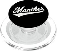 Manther Varsity Script - Camiseta Deportiva Estilo DILF PopSockets PopGrip para MagSafe