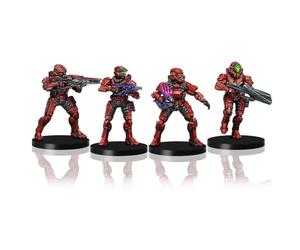 mantic Halo: Flashpoint - Fireteam Hydra Pack Games | 4 miniaturas de plástico sin Pintar de 32 mm con Armadura Mark VII | Expansión Oficial de Mesa Halo | Anteriormente Edición Spartan Exclusive