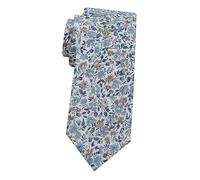 Mantieqingway Corbata delgada para hombre, corbatas florales de algodón para hombre, corbata de boda para novio, padrinos de boda, misiones, bailes, A Bluebell Floral, Medium