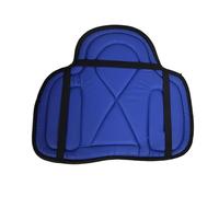 Mantilla cómoda for montar a caballo, con amortiguación y correa de fijación, piel sintética, 55 x 45 cm para Adultos,Equitación, Entren(Blue)