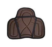 Mantilla cómoda for montar a caballo, con amortiguación y correa de fijación, piel sintética, 55 x 45 cm para Adultos,Equitación, Entren(Brown)