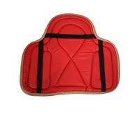 Mantilla cómoda for montar a caballo, con amortiguación y correa de fijación, piel sintética, 55 x 45 cm para Adultos,Equitación, Entren(Red)