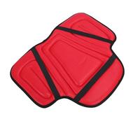 Mantilla Larga Occidental con Cojín Que Absorbe los Golpes para una Estabilidad óptima, Cuero PU y Espuma Viscoelástica, 22,05x17,72 Pulgadas (Rojo)