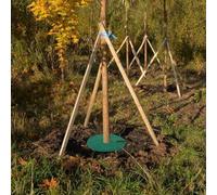 Mantillo de tela no tejida para anillos para árboles, 20 alfombrillas de mantillo para anillo con supresión de hierba y material transpirable para apoyar la salud de las raíces (15 cm)