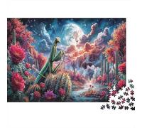Mantis en el Desierto por la Noche Puzzle Vida Silvestre Rompecabezas 1000 Piezas - Adultos, Desafiante, Regalo, Juego Familiar 52x38cm/1000pcs