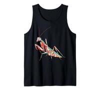 Mantis Religiosa de Origami Kawaii | Insectos con Estampado Camiseta sin Mangas