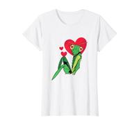 Mantis Religiosa Enamorada Camiseta gráfica económica, Mujer, Blanco, S