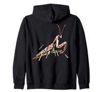 Mantis Religiosa Kawaii Flor de Cerezo japonés T Fanáticos Sudadera con Capucha