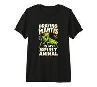 Mantis Rezando Es Mi Espíritu Animal Divertido Mantis Dibujos Animados Camiseta Premium