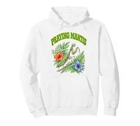 Mantis Rezante Groovy Floral Acuarela Boho Rezando Mantis Sudadera con Capucha