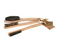 Mantle - Juego de 3 cepillos de escalada de madera para mangos pequeños, ranuras y agujeros