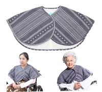 Mantón cálido, 35x15, chal protector cálido de felpa de doble cara para los hombros, capa para los hombros lavable, suave y cómoda para mujeres mayores, personas mayores de invierno