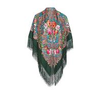 Mantón de Manila Mujer de Pico en Triángulo, Mantones de Flamenca Bordado en Flores, Mantoncillos de Flamenca de Flor Talla única
