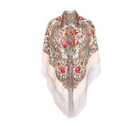Mantón de Manila Mujer de Pico en Triángulo, Mantones de Flamenca Bordado en Flores, Mantoncillos de Flamenca de Flor Talla única
