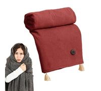 Mantón De Manta Calefactable Portátil, 58"X32" Manta Térmica USB Con Batería Con 3 Modos Calefacción, Manta Eléctrica Para Exteriores, Calentamiento Rápido De 15s Mantón Calentado Con Cremallera