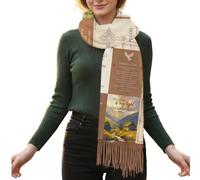 Mantón de oración cristiana - Bufanda suave, 27.5x70.8 pulgadas, Escritura impresa, Adoración religiosa, Estudio bíblico, Ceremonia de la iglesia, Navidad | Cómoda envoltura de fe para meditación y de