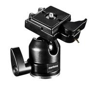 Mantona Cabezal esférico para trípode Scout XL, Cabezal de trípode máx. 6 kg, Incluye Adaptador de Rosca de 3/8" a 1/4", Accesorio de cámara con Placa de liberación rápida