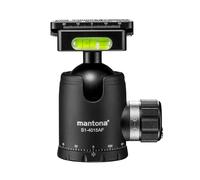 Mantona Fortress 40 - Cabeza de Bola, Color Negro