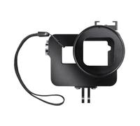 Mantona Magic - Carcasa de Aluminio para GoPro Hero5 (adaptadores, Filtro UV, Correa de Seguridad, Bolsa de Transporte), Color Negro