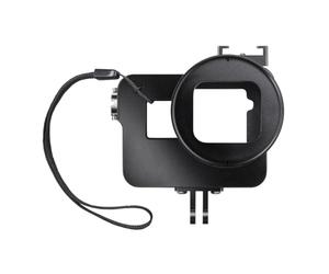 Mantona Magic - Carcasa de Aluminio para GoPro Hero5 (adaptadores, Filtro UV, Correa de Seguridad, Bolsa de Transporte), Color Negro