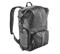 Mantona Mochila para fotos de mensajería, color negro, 210 x 340 x 450 mm, para exteriores, acceso rápido, cierre enrollable, gran capacidad de almacenamiento para cámaras réflex digitales réflex