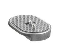 Mantona Placa de liberación rápida para cabezal de trípode ActionShot - Placa de cámara de cambio rápido, 85 x 60 x 14 mm, conector de cámara de 1/4 pulgadas para cabezal de bola ActionShot ActionGrip