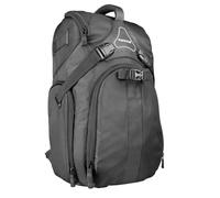 Mantona Rhodolit - Mochila para cámara SLR (Impermeable, Relleno Transpirable AirMesh, Correa Pectoral), Color Negro