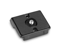 Mantona Scout - Zapata de Cambio rápido para trípodes de Aluminio (Rosca de 1/4"), Color Negro