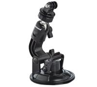 Mantona Soporte de Ventosa XL con Conector de 1/4 Pulgadas para GoPro, Color Negro