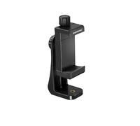 Mantona Soporte Rotate Clip 100 Giratorio Universal para teléfono móvil para iPhone y Smartphones con 55-85 mm de Ancho, con Rosca de 1/4 Pulgadas, para Montaje en trípode y Palo Selfie