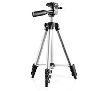 Mantona Travel - Trípode Completo, Negro y Plateado