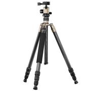 Mantona Trípode 2 en 1 de carbono titanio, 159 cm