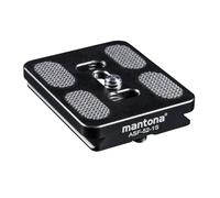 Mantona Zapata rápida para Cabezal de Bola Fortress Arca Swiss, 52 mm, Color Negro