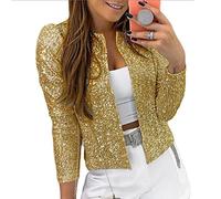 Mantoncillos De Flamenca Mujer,Señoras Poliéster Lentejuelas Brillantes Diseño Bolero Shrugs Tops Recortados Cárdigan De Manga Larga Frente Abierto Sheer Shrugs Tops Chaqueta De Hombro Capa Fiesta D