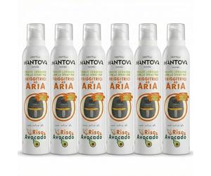 Mantova 230° Aceite Spray para Freidora de Aire Multipack 6×200 ml - Total 1200 ml, Spruzzino aceite para freidora de aire, Nebulizador para cocinar uniforme y crujiente, Sprayleggero