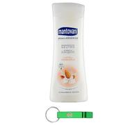 Mantovani Bagnodoccia Neutro Latte di Mandorla - Gel de ducha neutro con leche de almendras 400 ml + llavero Beni Culinari gratuito (8 unidades)