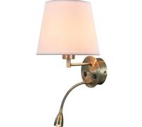 Mantra Antique lámpara de pared 1x3 W blanco-latón 6093